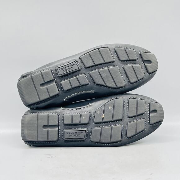 Cole Haan Shoes Mens 7 Gray Leather Bit Driving Moc Loafers Casual Comfort